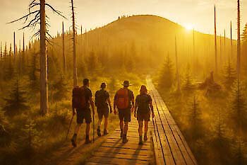 Wandern am Lusen im Bayerischen Wald